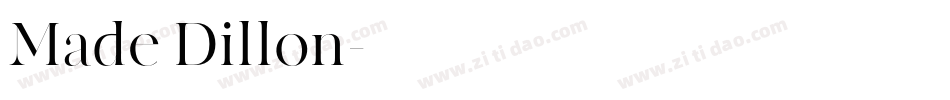 Made Dillon字体转换